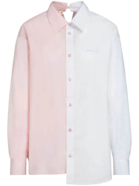 Shop Marni Sales Shirts: Shirts Marni, regular fit, asymmetric, bi color, front closure with buttons, back button, long sleeves with cuffs.

Composition: 100% cotton.