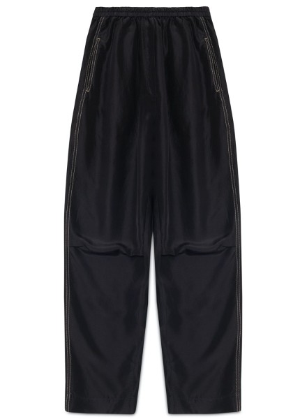 Shop Tela  Pants: Pants Tela. Scacco pants, high waist, elastic band on waist, lateral pockets, regular fit.

Composition: 100% silk.