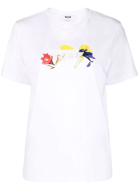 Shop MSGM Saldi T-shirts: T-shirts MSGM, manica corta, girocollo, fit regolare, logo disegnato frontale.

Composizione: 100% cotone.