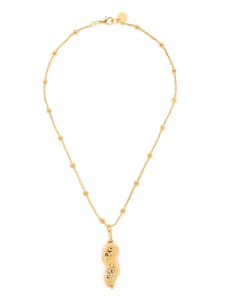 Shop Marni  Bijoux: Bijoux Marni, collana, pendente, con nocciolina, in metallo dorato, media lunghezza.

Composizione: 100% metallo.