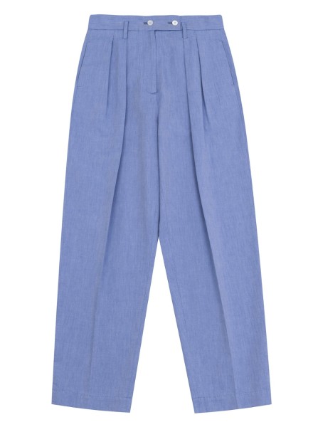 Shop Tela  Pantaloni: Pantaloni Tela, vita alta, chiusura con bottoni e zip, pence sul davanti, tasche laterali, lunghezza alla caviglia, tasca posteriore.

Composizione: 100% cotone.