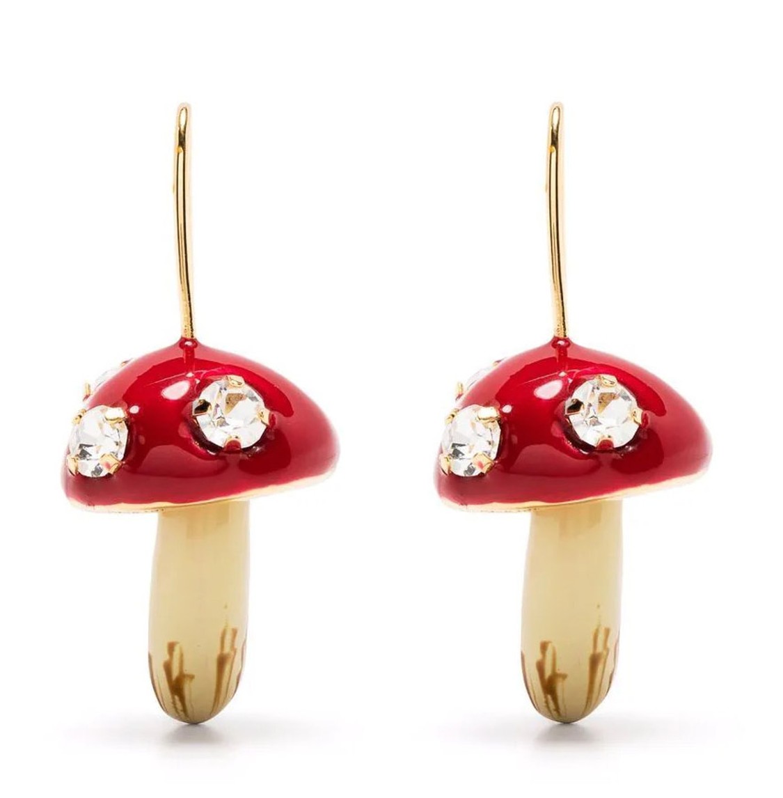 shop Marni  Bijoux: Bijoux Marni, orecchini, a forma di fungo, in ottone smaltato e cristalli, chiusura con gancetto.

Composizione: 80% ottone, 20% vetro. number 2204