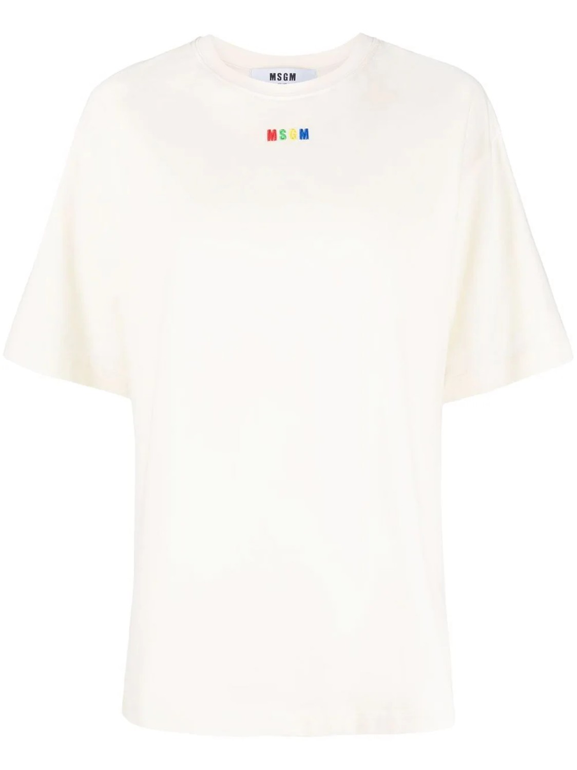 shop MSGM Saldi T-shirts: T-shirts MSGM, fit regolare, manica corta, girocollo, color panna, mini logo davanti.

Composizione: 100% cotone. number 2310