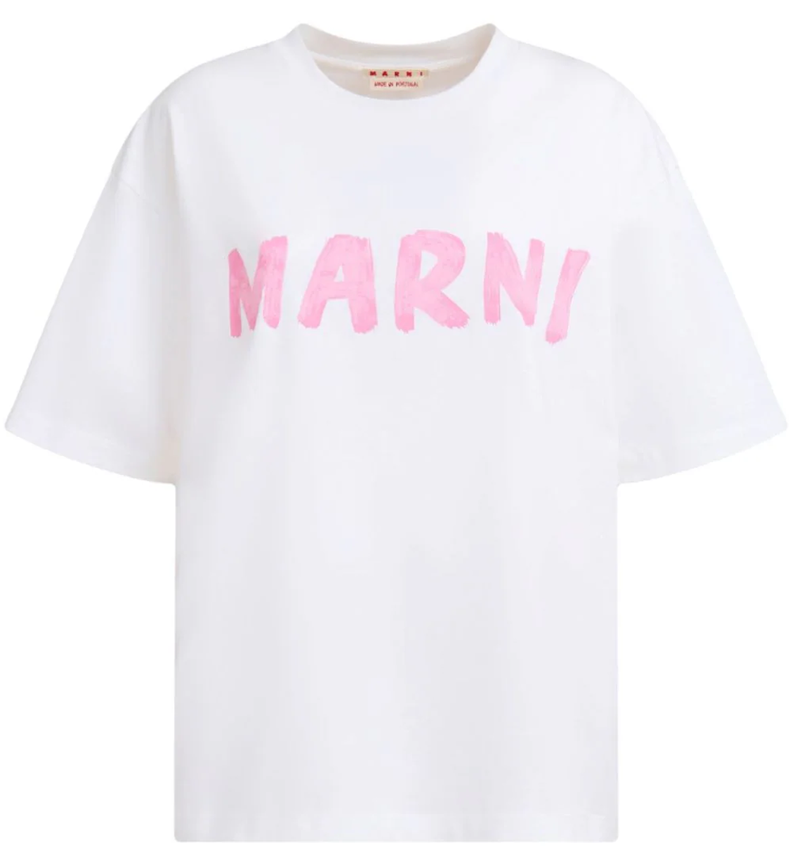 shop Marni  T-shirts: T-shirts Marni, fit ampio, girocollo, manica corta, logo stampato sul davanti.

Composizione: 100% cotone. number 2727