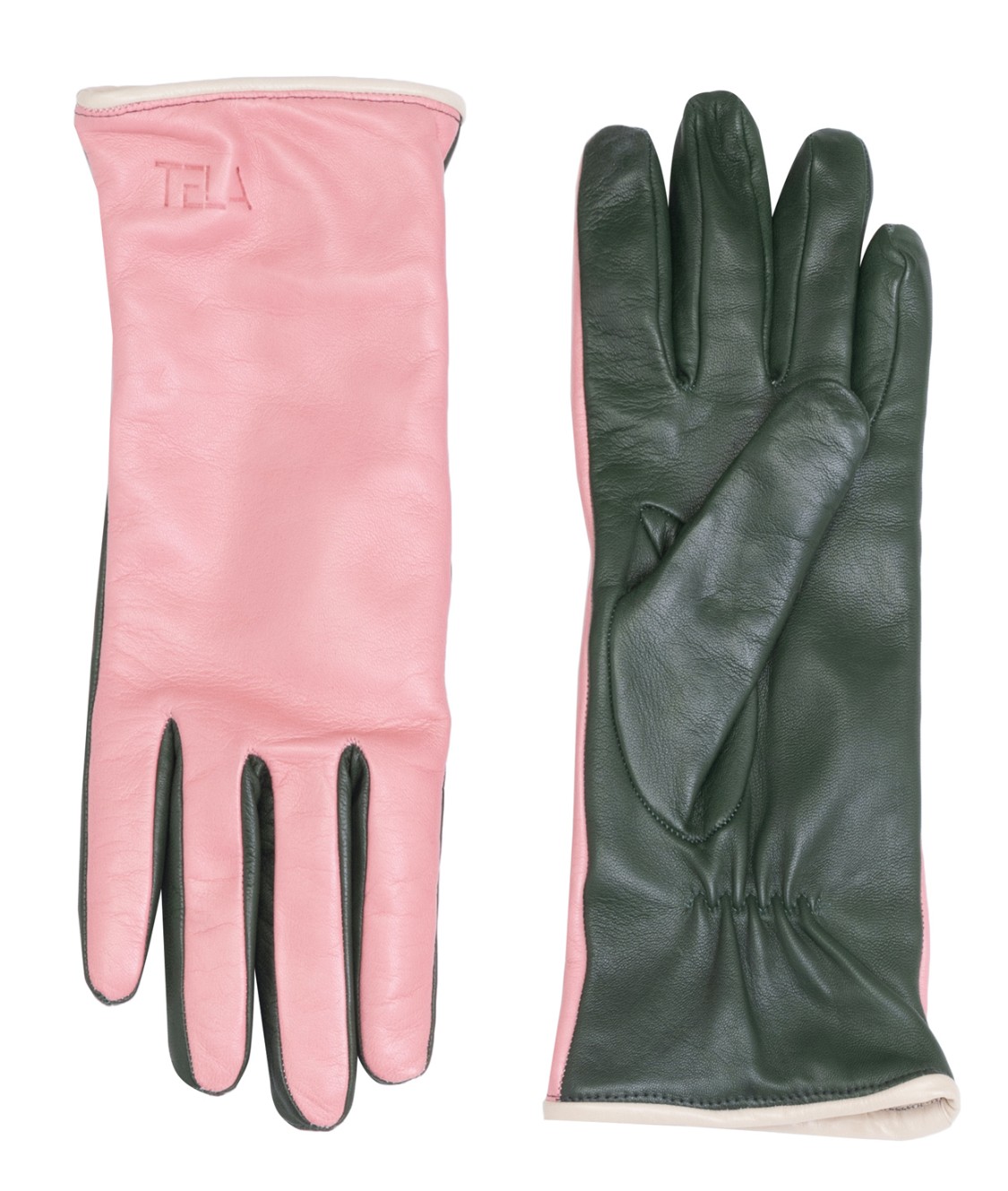 shop Tela  Accessori: Accessori Tela, guanti in pelle multicolore: rosa e verde.

Composizione: 100% pelle. number 2470