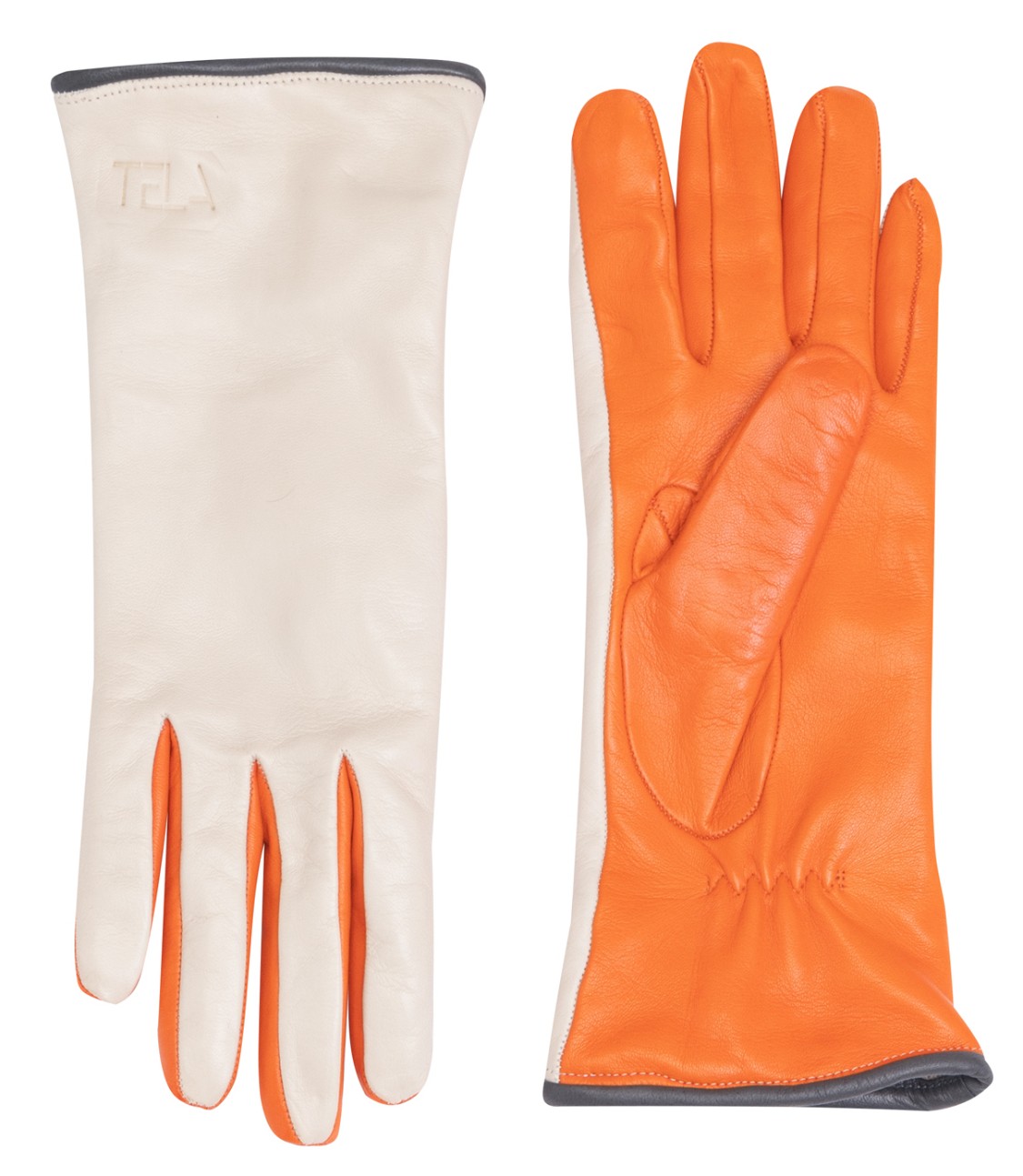 shop Tela  Accessori: Accessori Tela, guanti in pelle multicolore: arancione e panna.


Composizione: 100% pelle. number 2471